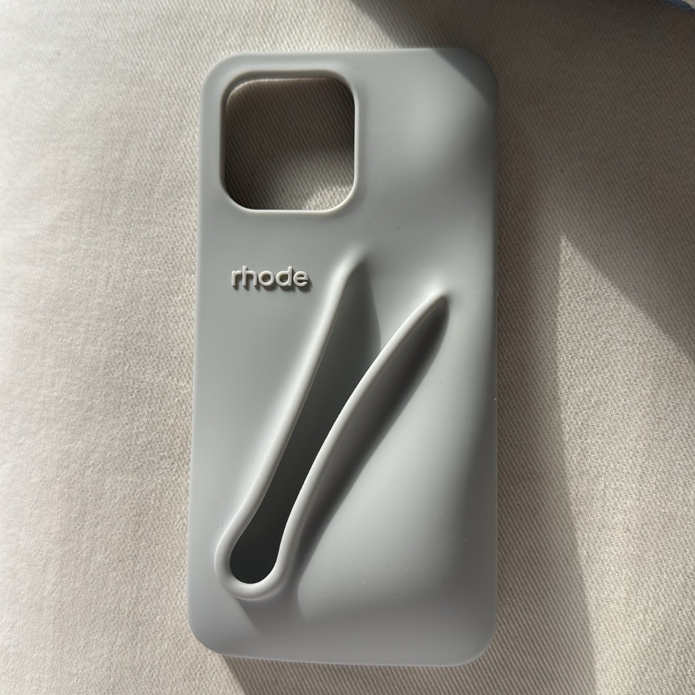 Rhode Lip IPhone 14 Pro Max case grey